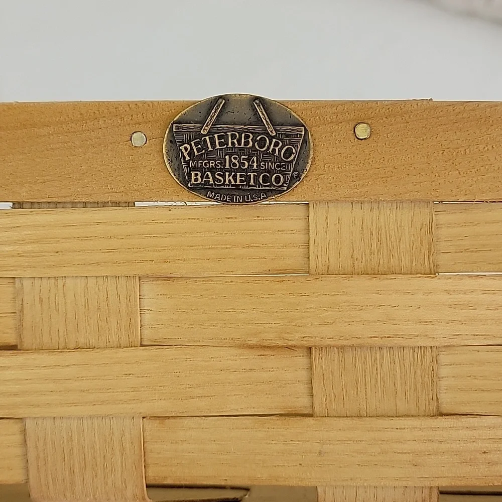 Vintage Peterboro Basket Co. Divided Picnic Charcuterie Organizer
